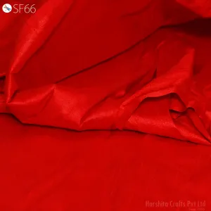 Pure Dupioni Silk Fabric by Yard Red Wedding Dress Bridesmaid Prom Dresses Indian Raw Silk Dupion Crafting Sewing Pillow Cushions