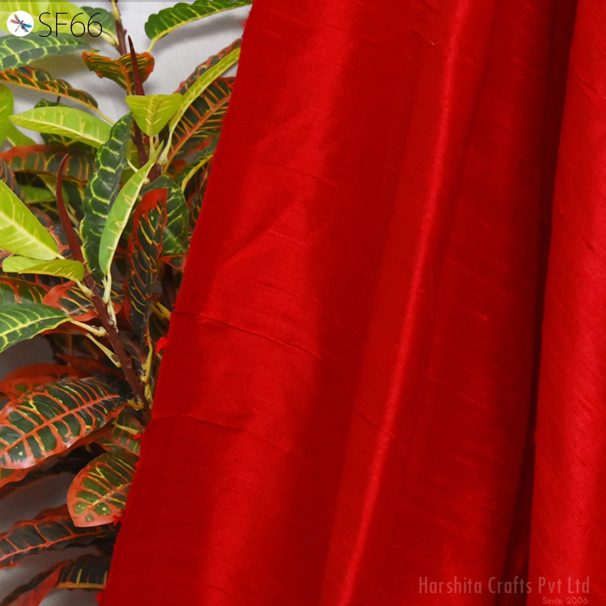 Pure Dupioni Silk Fabric by Yard Red Wedding Dress Bridesmaid Prom Dresses Indian Raw Silk Dupion Crafting Sewing Pillow Cushions