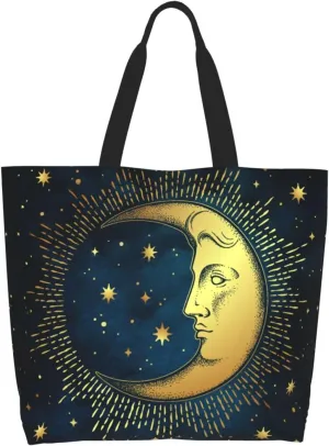 Purple Green Fleur De Lis Tote Bag For Women, Shoulder Bags Big Reusable Grocery Handbag For Travel Gym Picnic