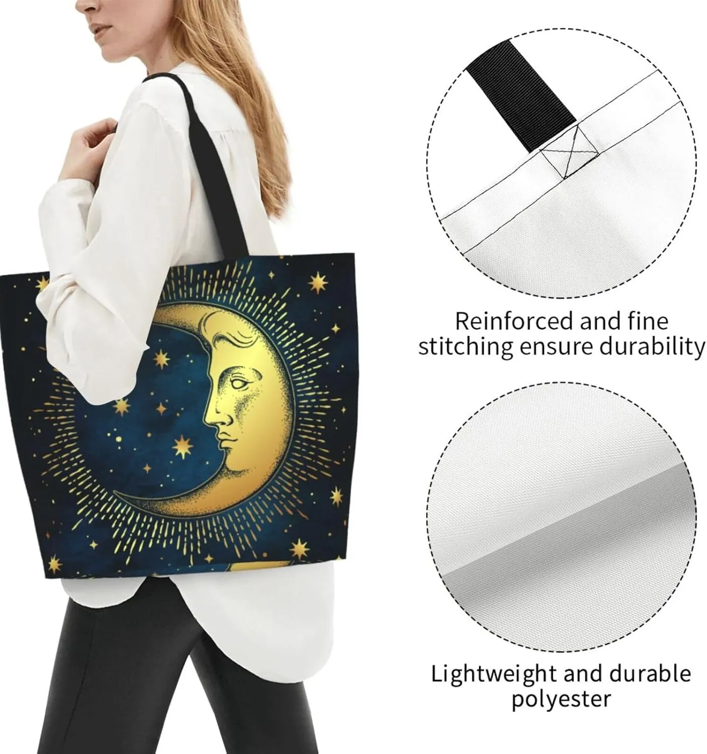 Purple Green Fleur De Lis Tote Bag For Women, Shoulder Bags Big Reusable Grocery Handbag For Travel Gym Picnic