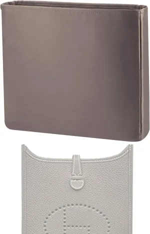 Purse Handbag Silky Organizer Insert Keep Bag Shape Fits Herme Evelyne Mini/29/33/40 bags, Luxury Handbag Tote Lightweight Sturdy(Evelyne mini,Etoupe grey)