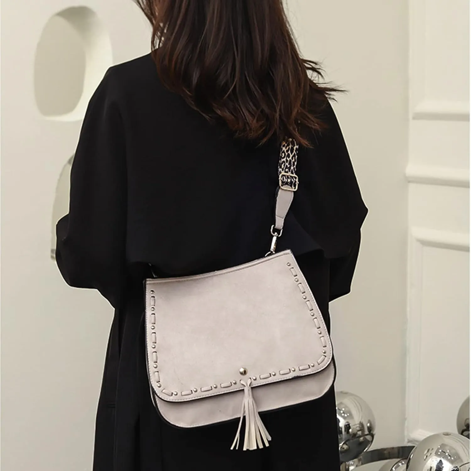 Purses and Handbags for Women Retro bags PU Leather Satchel Shoulder Bags for Ladies
