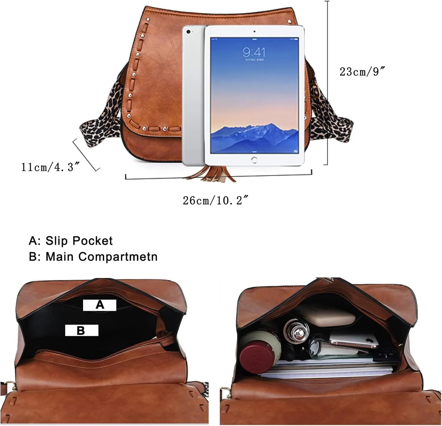 Purses and Handbags for Women Retro bags PU Leather Satchel Shoulder Bags for Ladies
