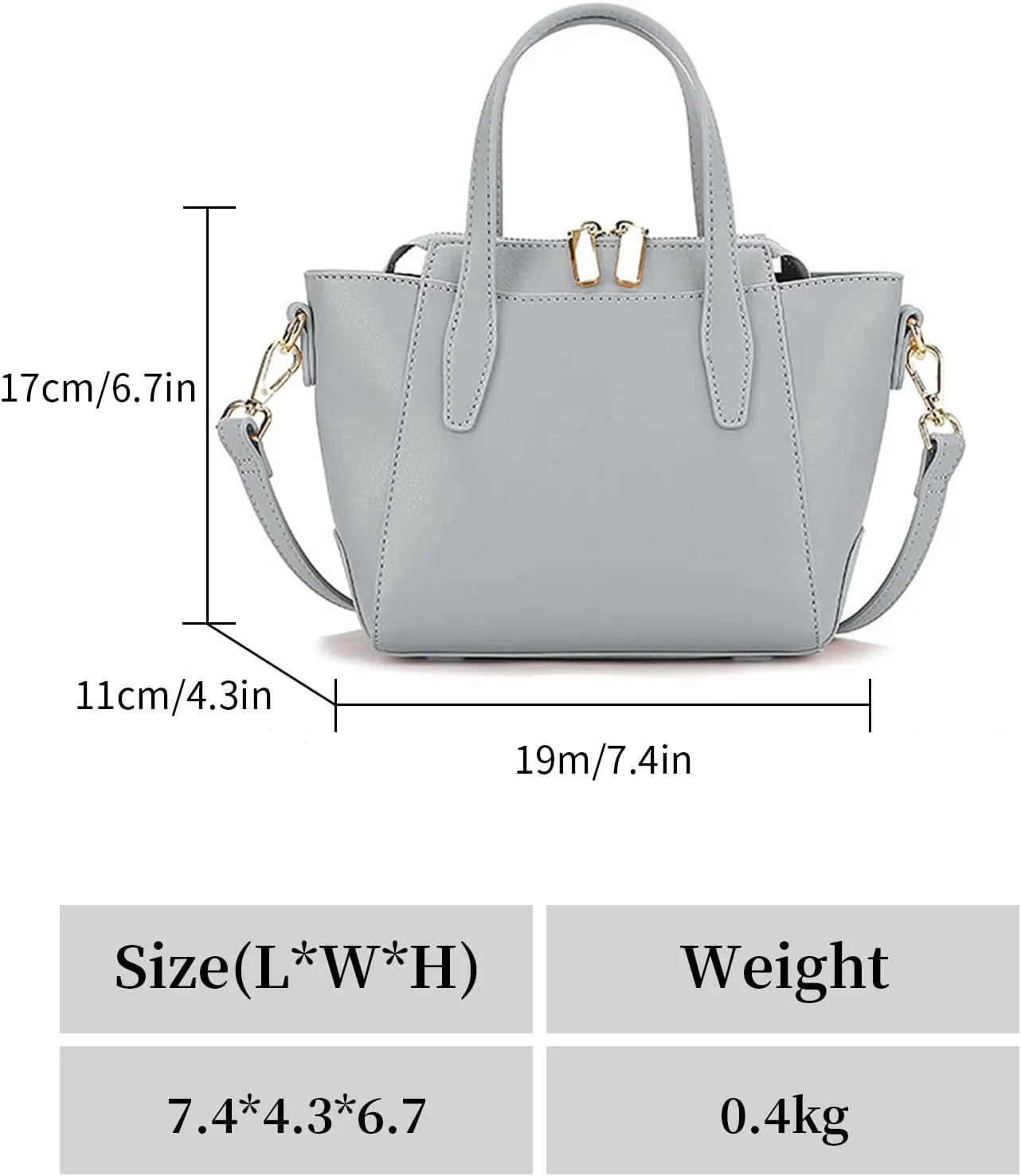Purses and Handbags for Women Top Handle Satchel Genuine Leather Shoulder Bags Double Zip Tote Bags
