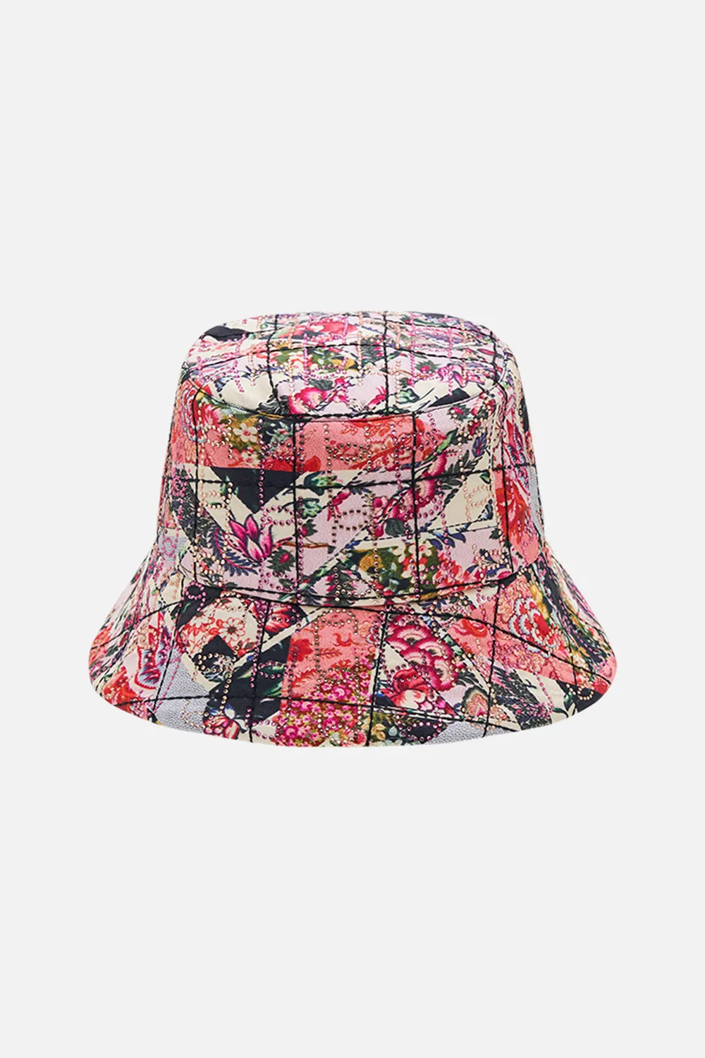 QUILTED BUCKET HAT PATCHWORK POETRY