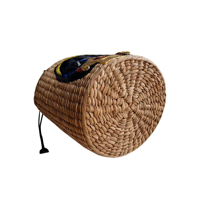 "Suyen" Embroidered Medium Bucket