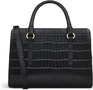 RADLEY London Angel Lane Faux Crocodile Women's Small Leather Ziptop Satchel Bag