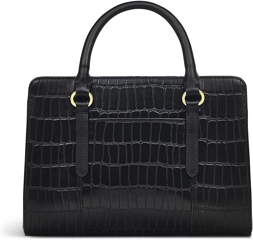 RADLEY London Angel Lane Faux Crocodile Women's Small Leather Ziptop Satchel Bag