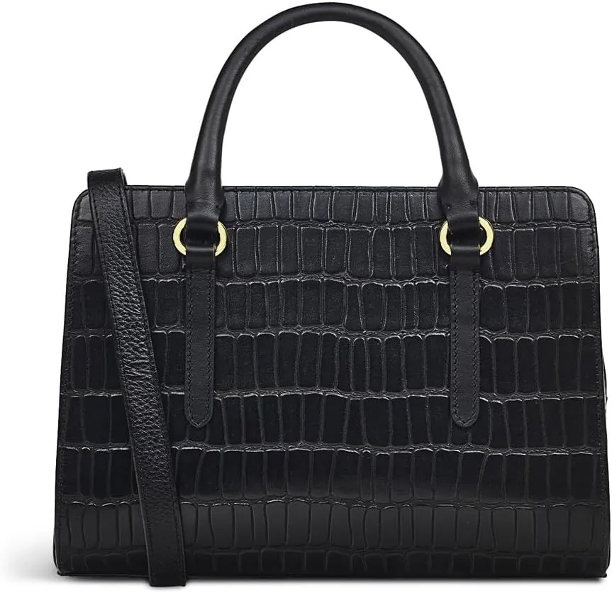 RADLEY London Angel Lane Faux Crocodile Women's Small Leather Ziptop Satchel Bag