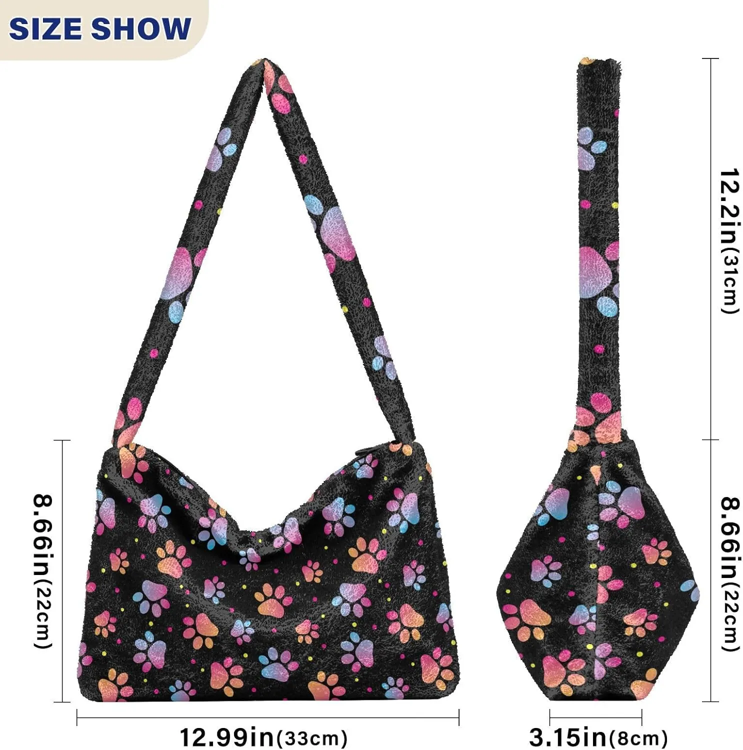 Rainbow Mushroom Stars Womens Handbags Shoulder Bag, Hand Bag for Ladies, Womens Outdoor Bag