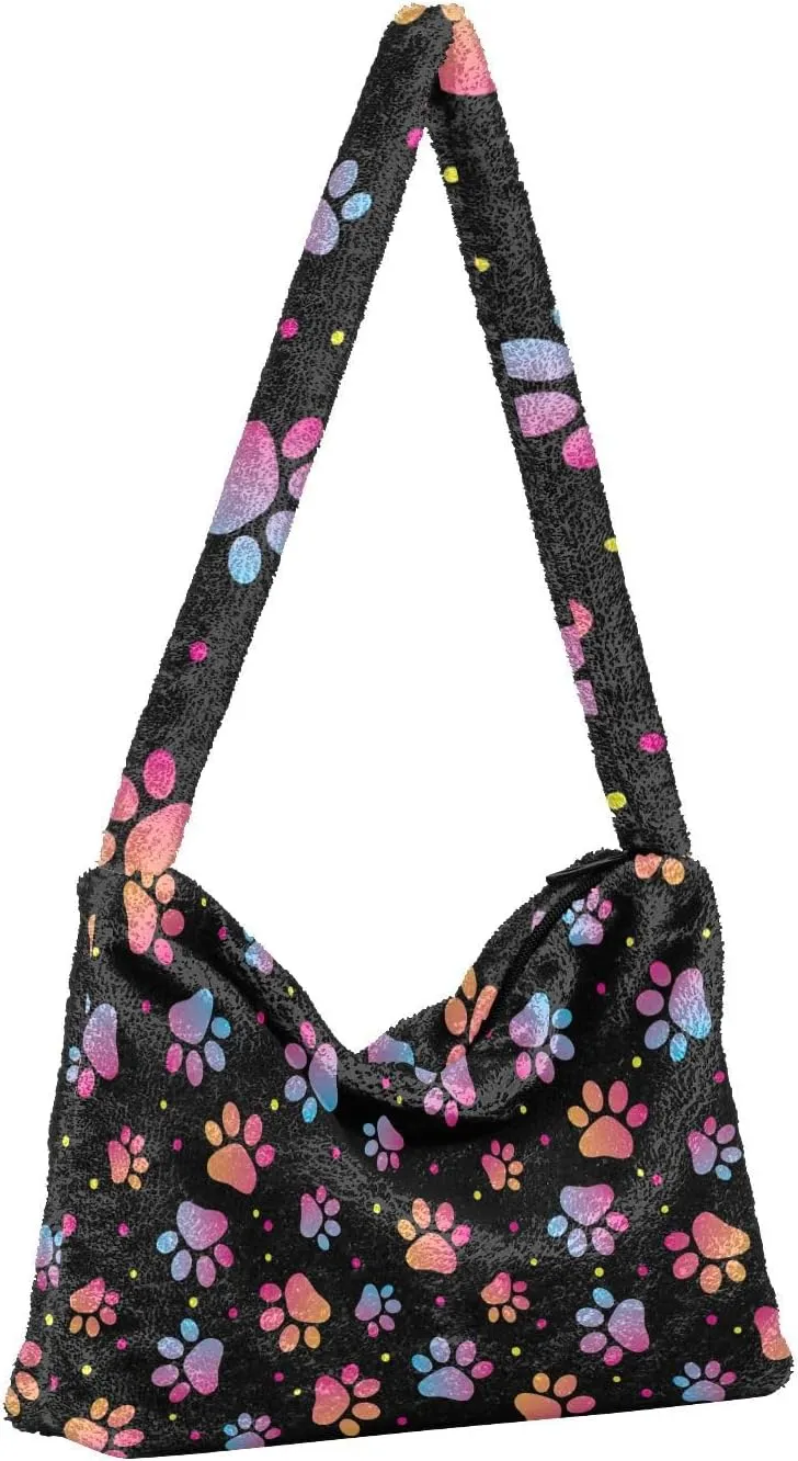 Rainbow Mushroom Stars Womens Handbags Shoulder Bag, Hand Bag for Ladies, Womens Outdoor Bag