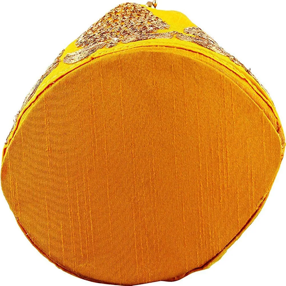 Rajasthani Potli Bag For Wedding Satchel Bag For Women And Girls Yellow