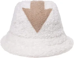 Ralcosuss Women Girls Milk Cow Print Faux Fur Bucket Hats Winter Outdoor Fluffy Warm Fisherman Caps