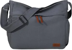 RAVUO Messenger Bag With Inner Organized Pockets, Large Hobo Crossbody Bag Lightweight Shoulder Purse for Women Men