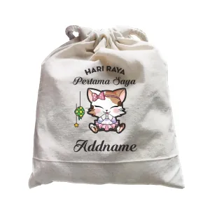Raya Cute Animals Baby Girl Cat Hari Raya Pertama Saya Satchel