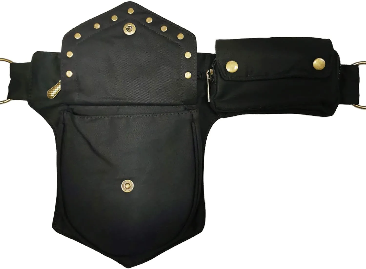 Renaissance Waist Bag for Women - Lace Thigh Hip Bag in Black