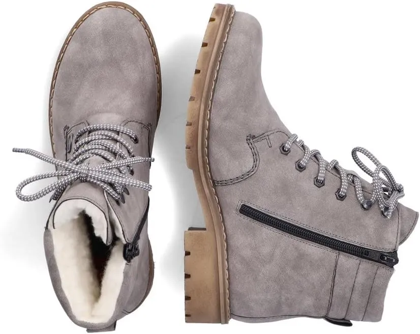 Rieker RiekerTEX Women's Lace-Up Ankle Boots Y9125 Water Resistant