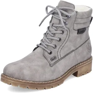 Rieker RiekerTEX Women's Lace-Up Ankle Boots Y9125 Water Resistant