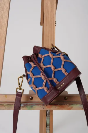 Romy Bucket Bag - Burgundy Navy