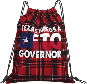 Rqwaaed Texas Needs A Beto Governor Versatile Drawstring Gym Bag Perfect Workouts Daily Essentials