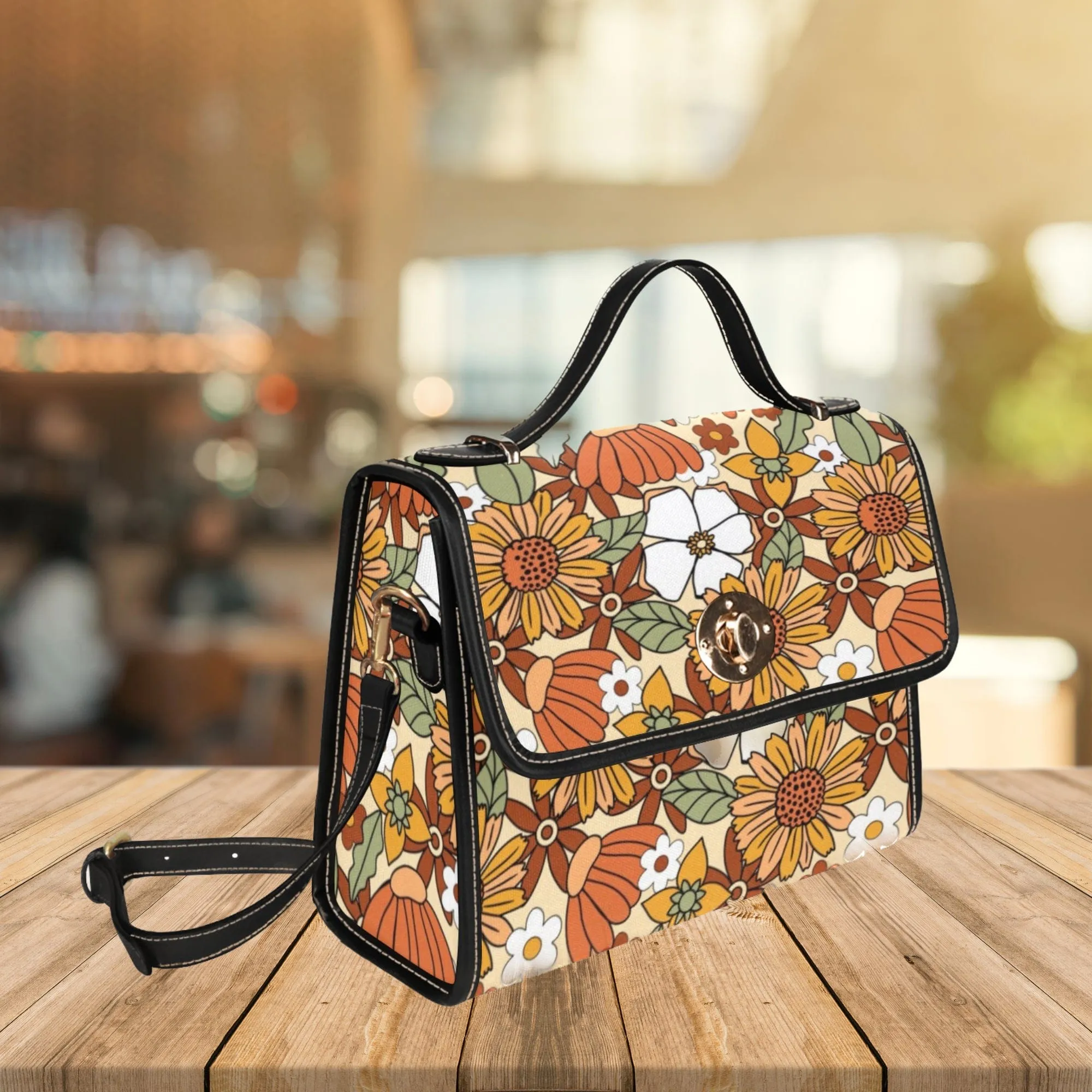 Rustic Blooms | Canvas Satchel Bag