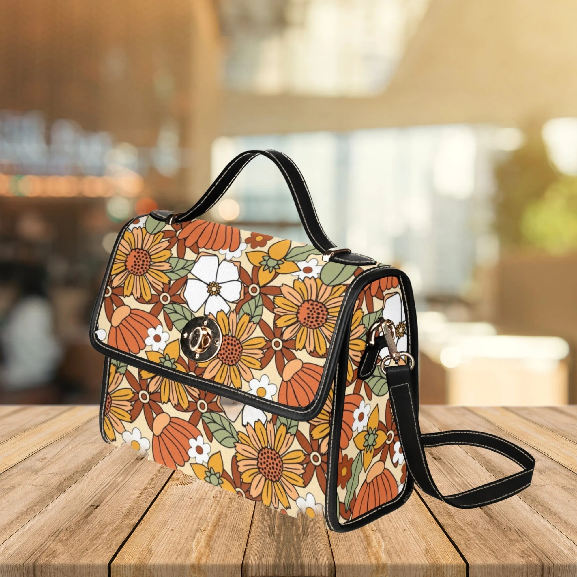 Rustic Blooms | Canvas Satchel Bag