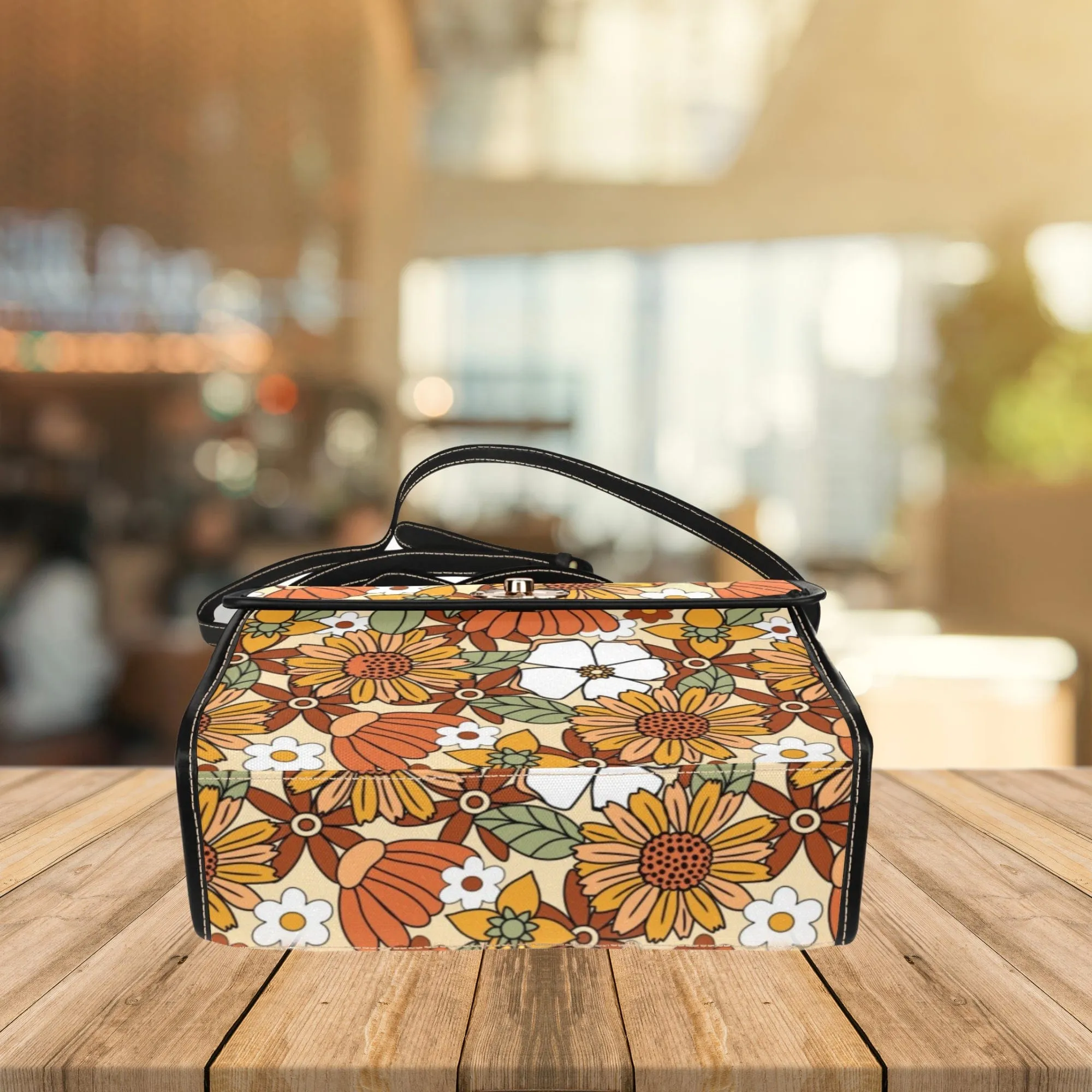 Rustic Blooms | Canvas Satchel Bag