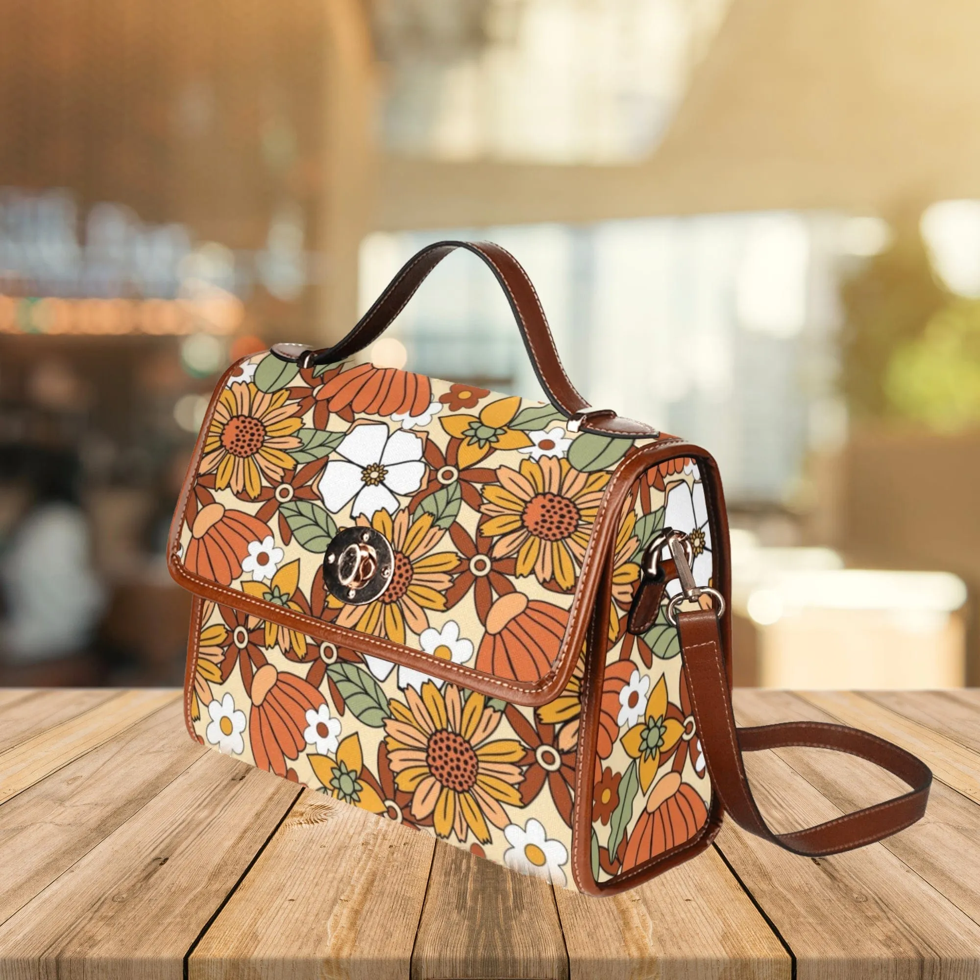 Rustic Blooms | Canvas Satchel Bag