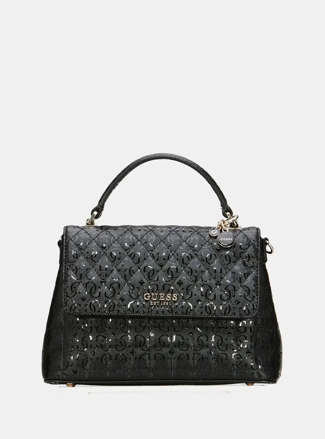 Sac Bandoulière Guess Adi Small Satchel Black GG932220