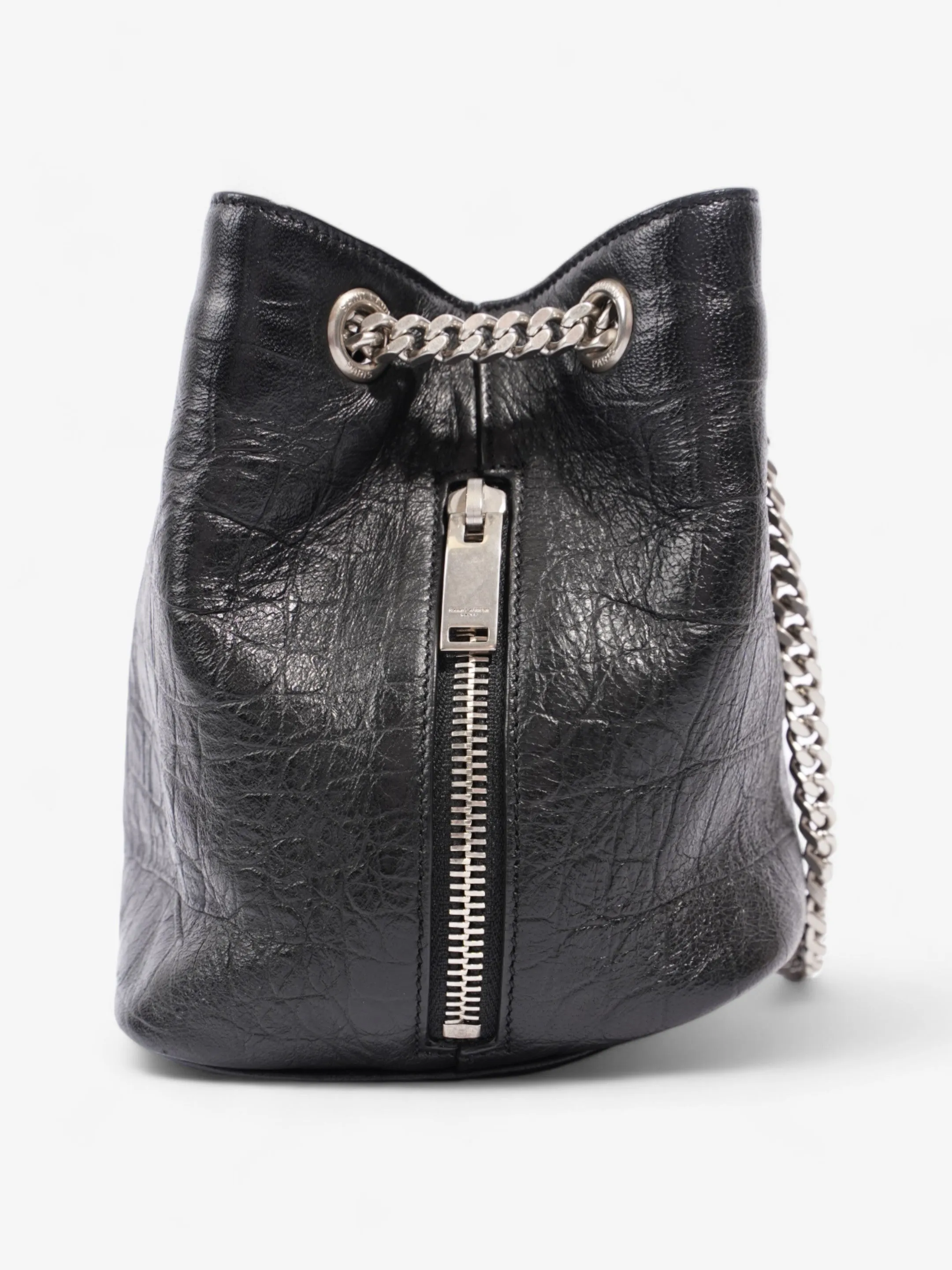 Saint Laurent Emmanuelle Baby Black Embossed Leather