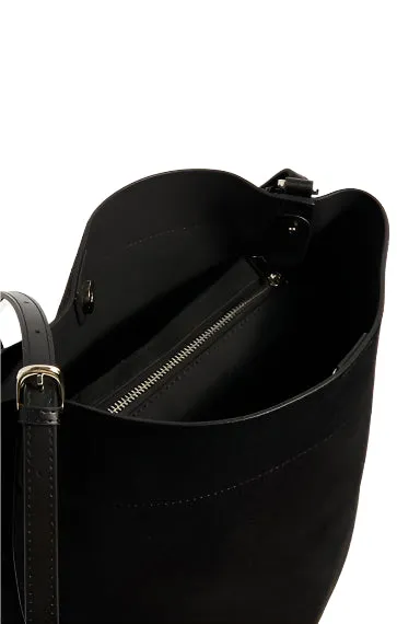 Salina Leather Midi Bucket Bag