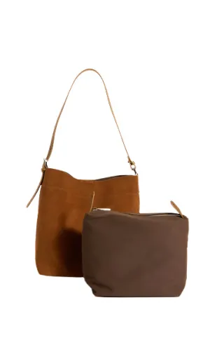 Salina Leather Midi Bucket Bag