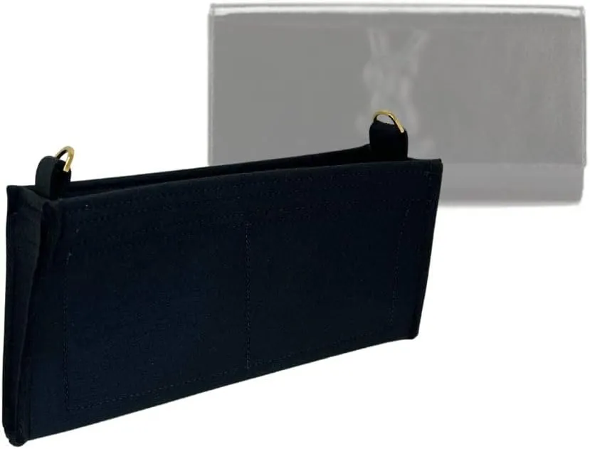 SAMORGA (9-1/ SL-Belle-De-Jour-U-Di SL Belle De Jour Clutch Bag Organizer Insert Innerbag with D-rings