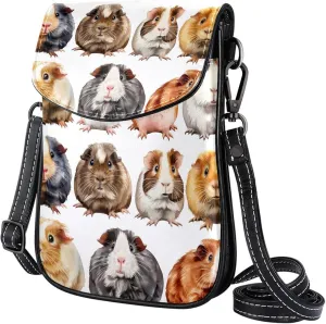 Satchel Bag Guinea Pigs Pattern Purse Crossbody Leather Messenger Bag For Women
