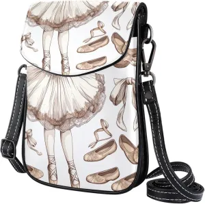 Satchel Bag Sketch Ballet Set Purse Crossbody Leather Messenger Bag For Women