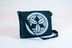 Satchel of Vintage Indigo Crest