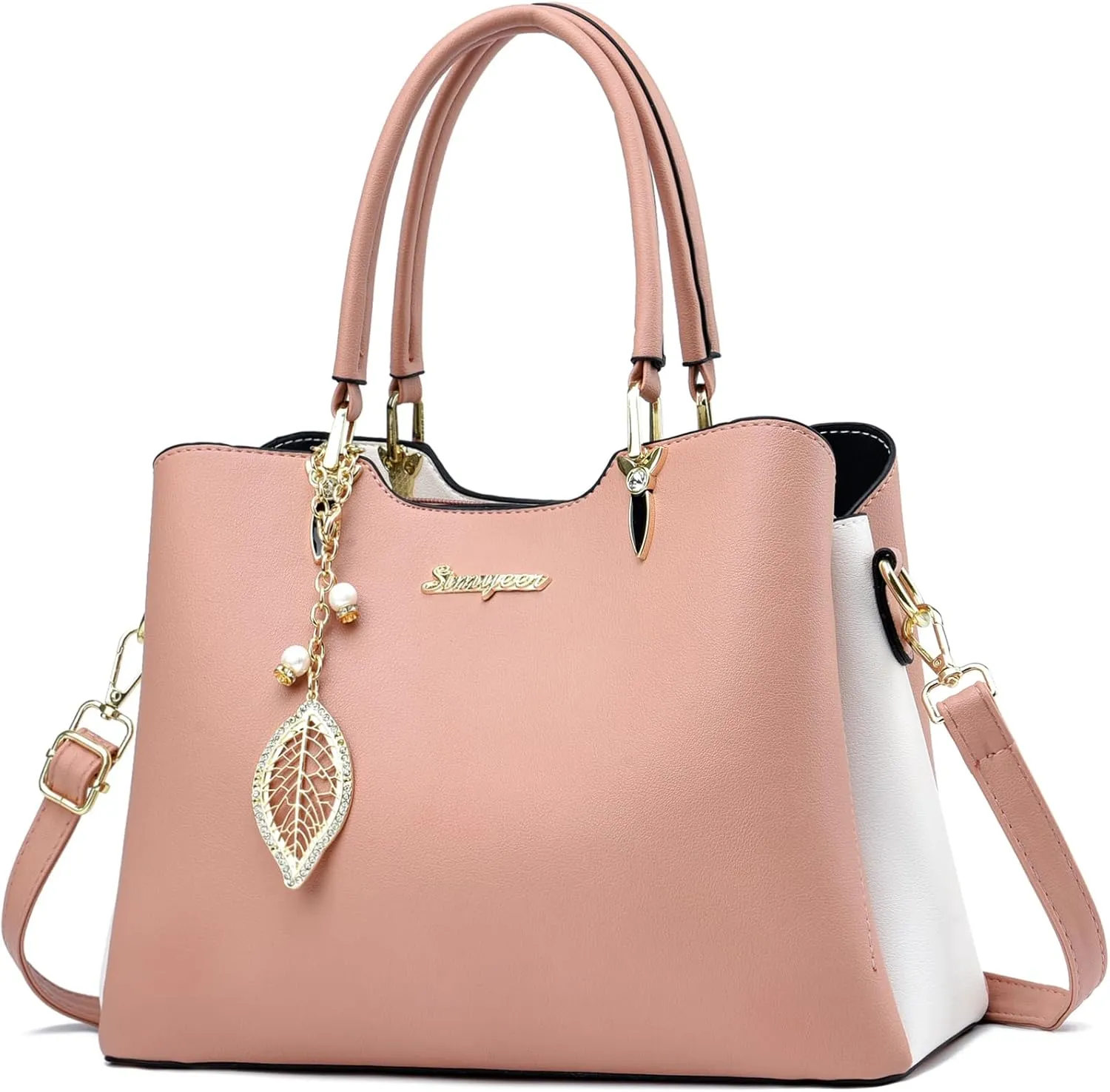 Satchel Purses and Handbags for Women PU Leather Tote Top Handle Shoulder Bags Ladies Crossbody Bags