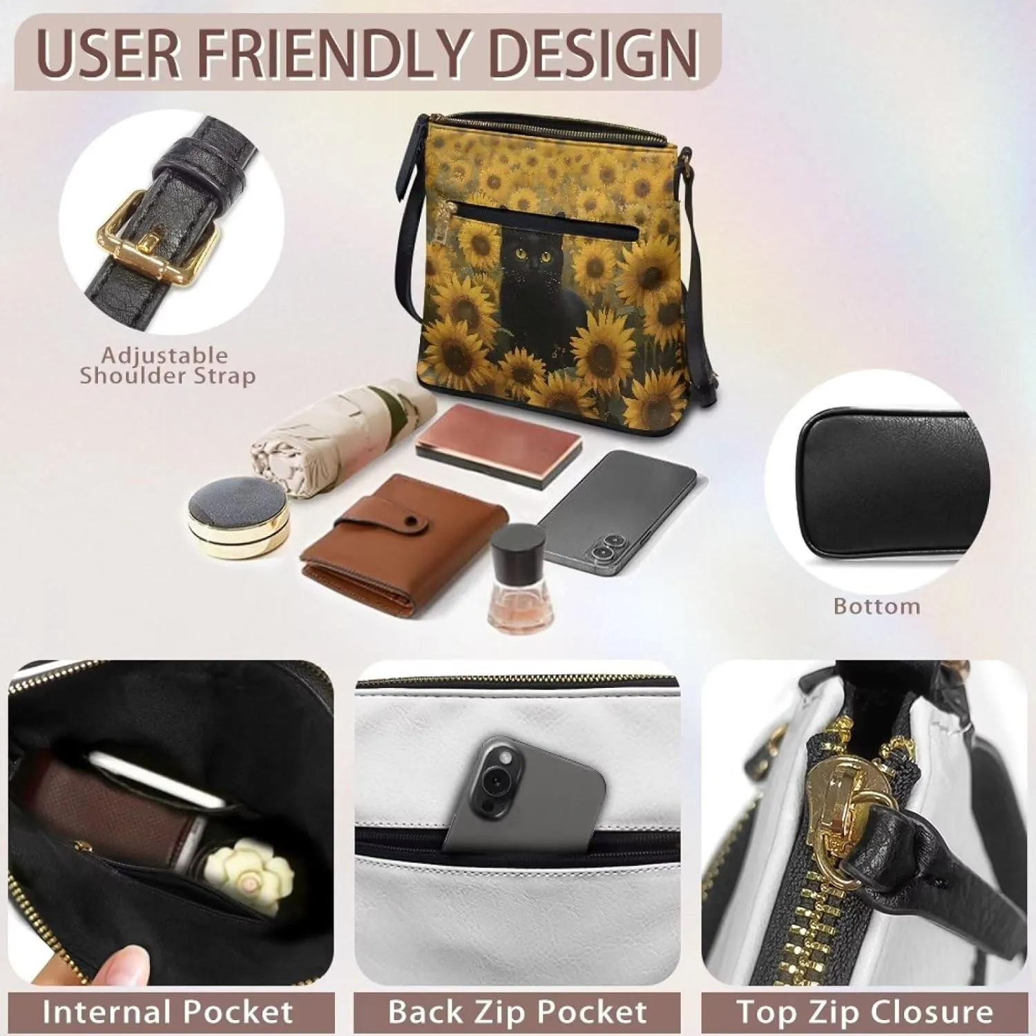 Satchel Purses for Women Crossbody Waterproof Leather Bags Women Business Office Work Bag with Shoulder Strap