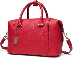 Satchel Purses for Women Leather Tote Bag Boston Handbags Women's Top Handle Bags for work and daily