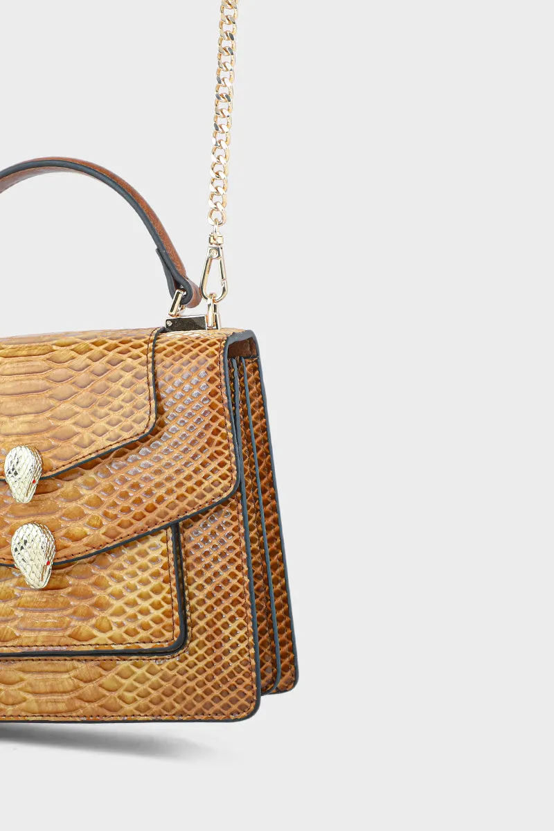Satchel Shoulder Bags BS2054-Brown