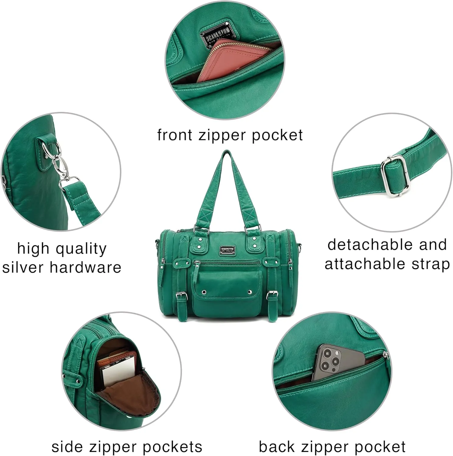 Scarleton Purses for Women Large Hobo Bags Satchel Handbags for Women Top Handle Shoulder Bag Tote Vegan Leather, H1485