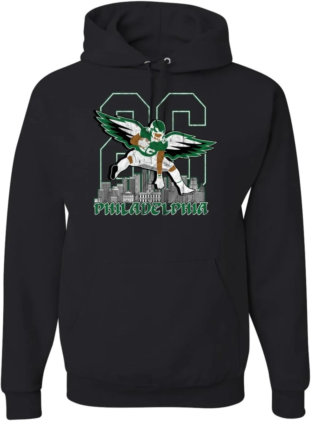 Shark & Hammer Philly PA Fan | PHI Phila Fantasy Football Sports Unisex Hoodie Sweatshirt