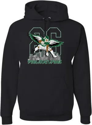 Shark & Hammer Philly PA Fan | PHI Phila Fantasy Football Sports Unisex Hoodie Sweatshirt