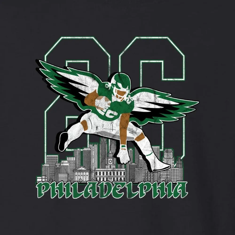 Shark & Hammer Philly PA Fan | PHI Phila Fantasy Football Sports Unisex Hoodie Sweatshirt