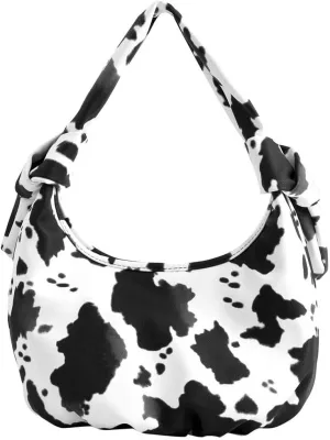 Shoulder Bag for Women Animal Print Handbag Retro Underarm Bag Top Handle Satchel Commute Purse