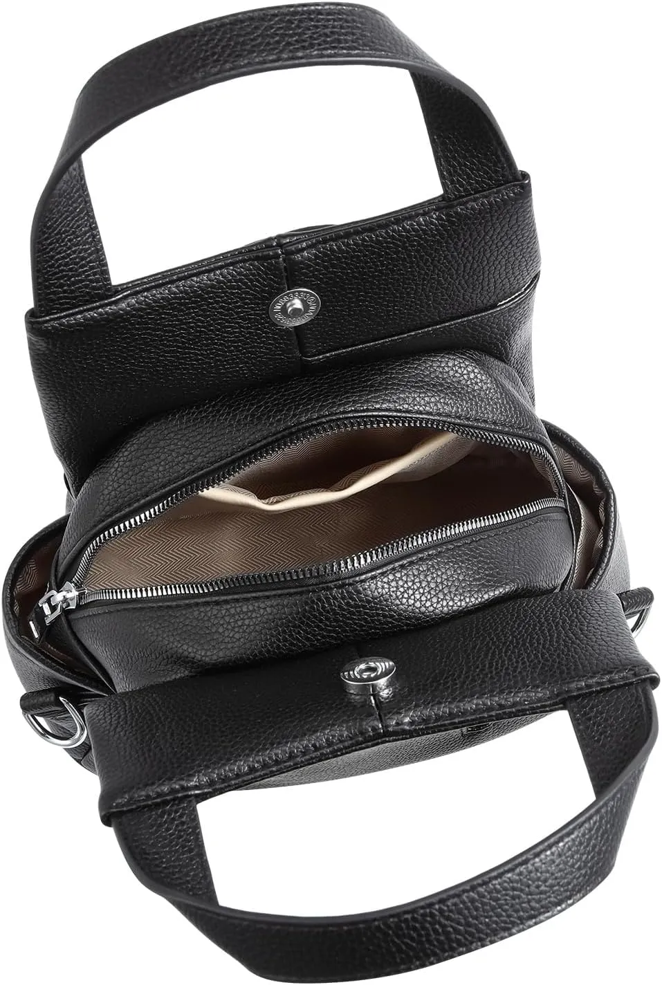 Shoulder Bag for Women, Black Toto Bags with Zipper Closure (#Black)