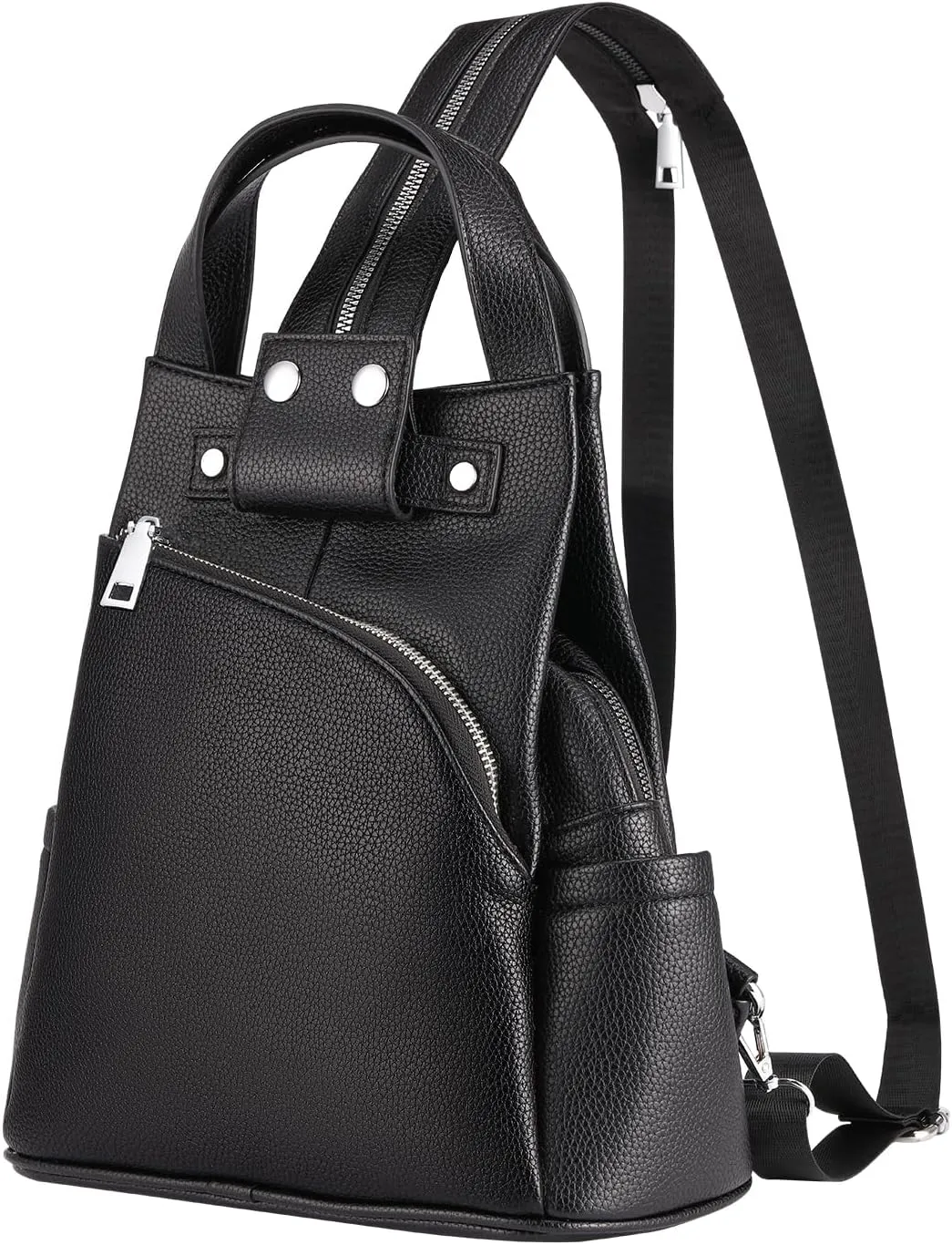 Shoulder Bag for Women, Black Toto Bags with Zipper Closure (#Black)