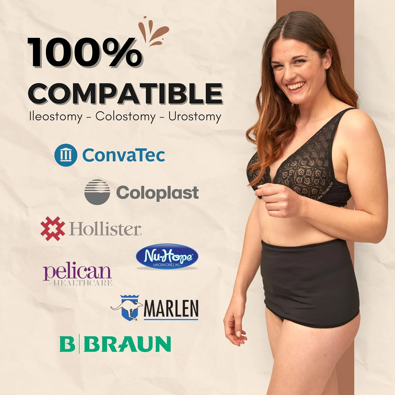 SIIL Ostomy Bag Covers for Women, Stoma Wrap, Stoma Girdle with Inner Pocket, Colostomy and Ileostomy Supplies