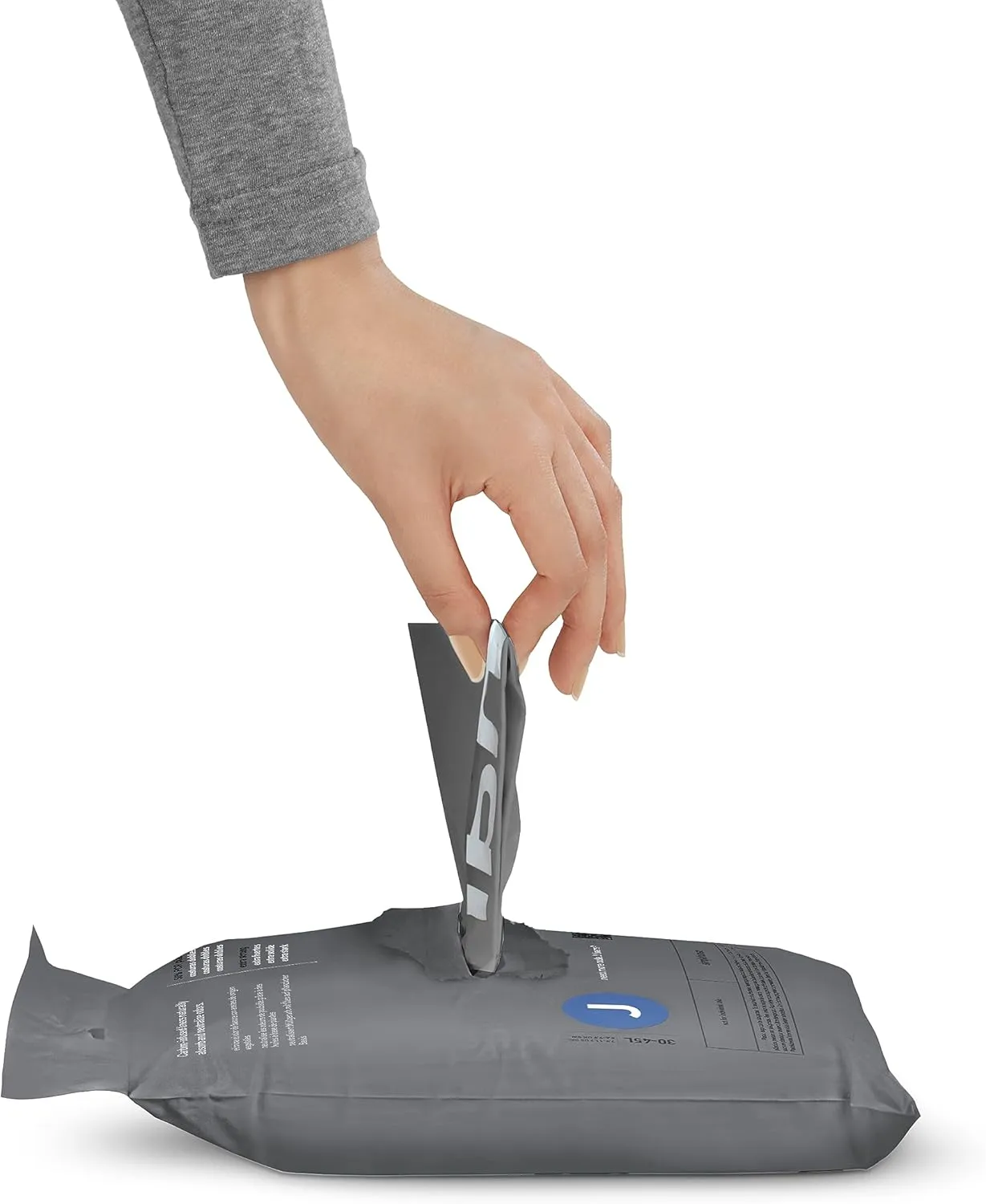 simplehuman Code J 40 Count, Genuine Odorsorb Custom Fit Liners, Drawstring Odor Absorbing Trash Bags in Dispenser Packs, 30-45 Liter / 8-12 Gallon