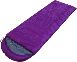 Sleeping Bag Waterproof Sleeping Bag Cold Weather Warm Sleeping Bag for Adults Portable Camping Traveling and Outdoors Traveling, and Outdoors (Color : Purple, Size : 32°f-23°f)